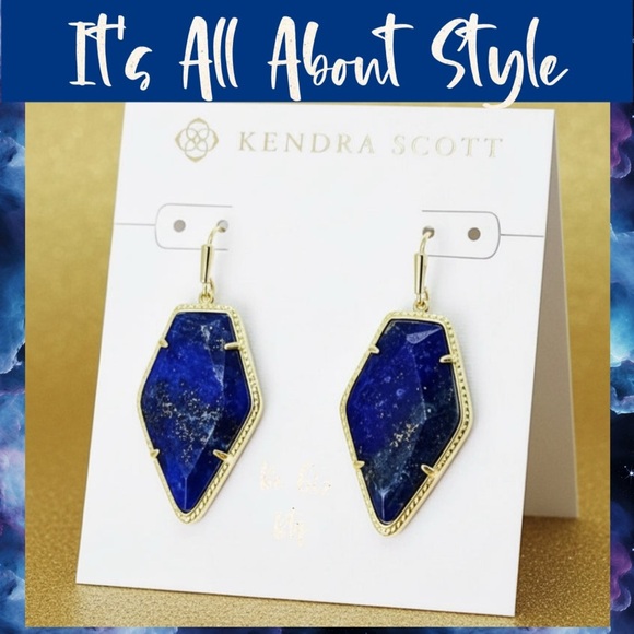 Authentic Kendra Scott Blue Earrings At Awesome Prices To Buy Now and Save - Picture 5 of 7
